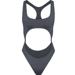 NWT Skims Cut Out Monokini‎ in Gunmetal Grey Size Large